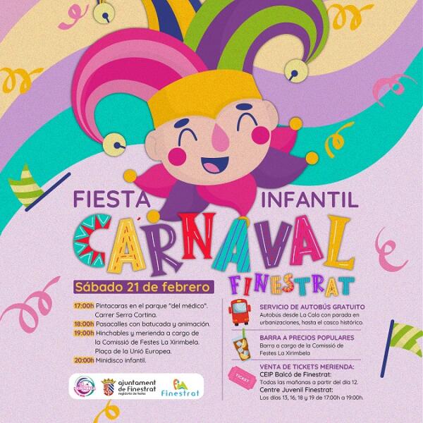 Finestrat celebra este s&aacute;bado 21 su fiesta de CARNAVAL