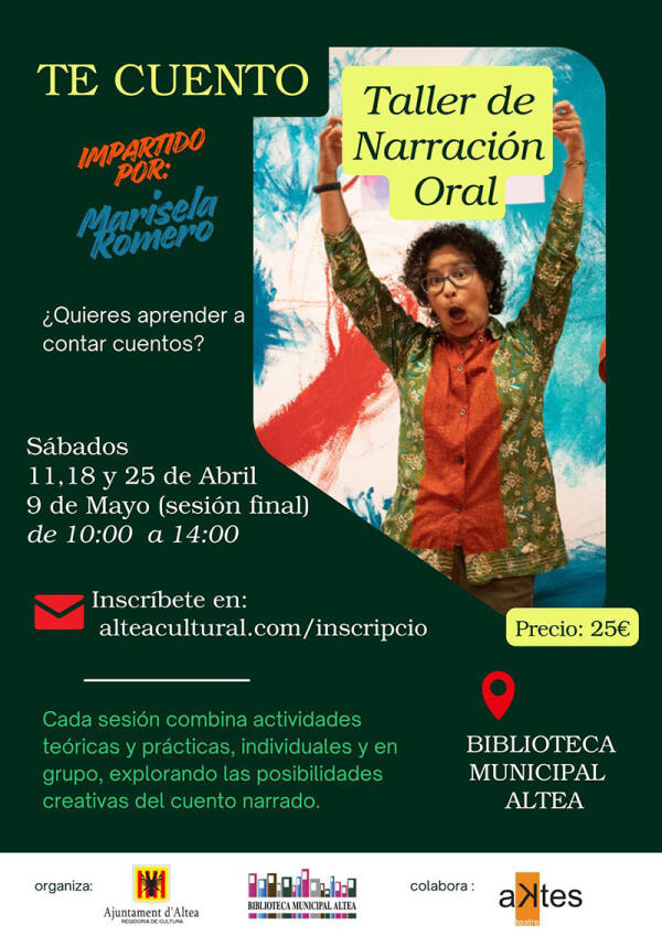 Cultura impulsa un taller de narraci&oacute;n oral