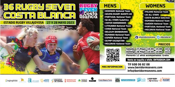 La Vila Joiosa acogerá el próximo 27 y 28 de mayo la 36º edición del Costa Blanca Rugby Seven’s 