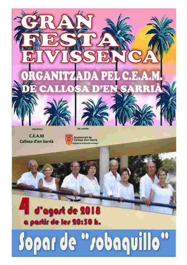 Callosa &middot; El pr&oacute;ximo 4 de agosto nuestros mayores celebran una gran fiesta ibicenca en el CEAM