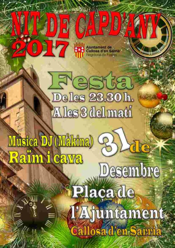 Callosa &middot; Fiesta de Fin de A&ntilde;o en la Plaza del Ayuntamiento 