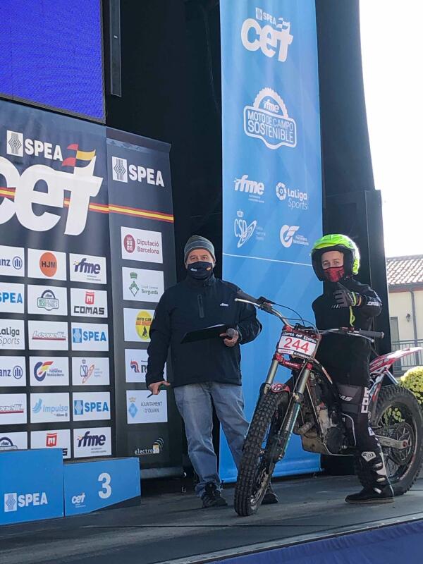 Marcos Combarro finaliza tercero el Nacional de Trial en “Juvenil A”