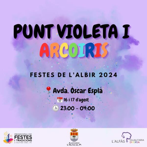 Las Fiestas de l’Albir dispondrán de un Punto Violeta y Arco Iris para prevenir comportamientos sexistas  