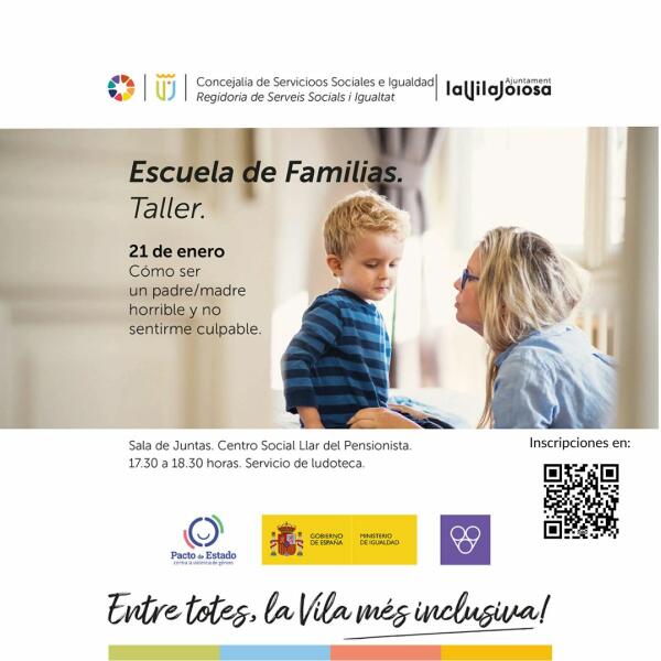 Continúan los talleres de “Escuela para familias” con una sesión para orientar a los padres en la crianza positiva de sus hijos