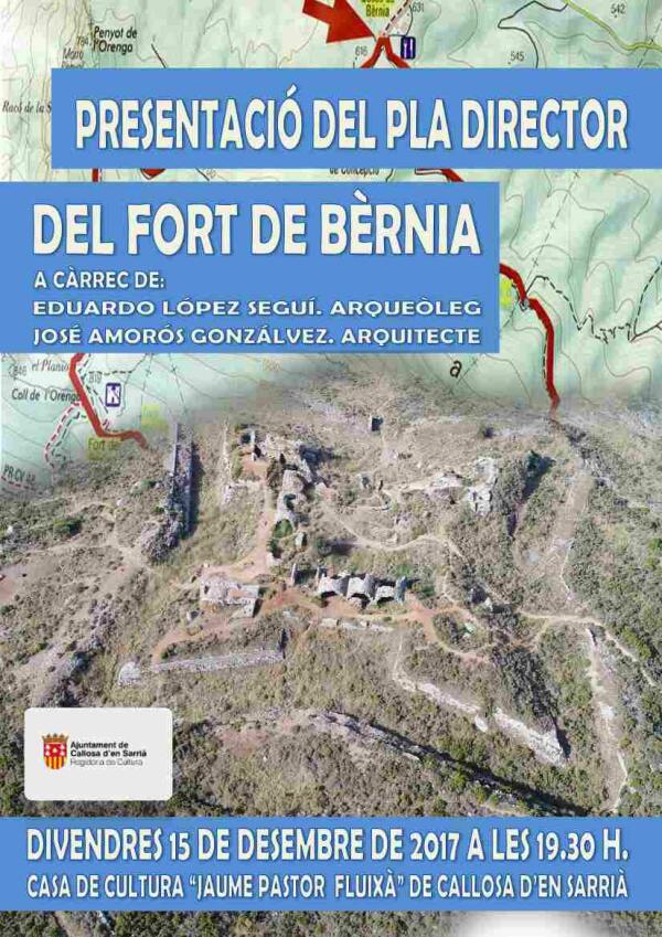 Callosa &middot; El Ayuntamiento convoca a la ciudadan&iacute;a a la presentaci&oacute;n del Plan Director del Fort de Bernia para recabar sugerencias 