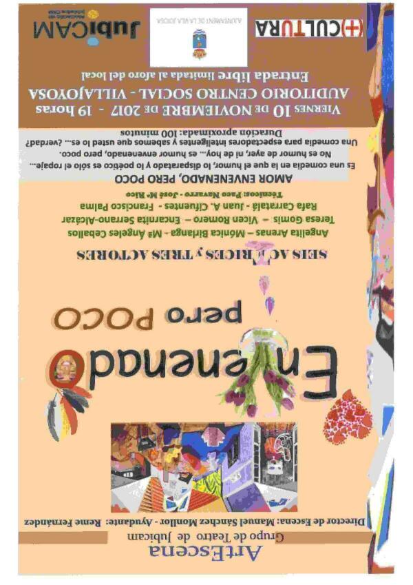 La Vila &middot; Humor y amor en el Auditorio del Centro Social 