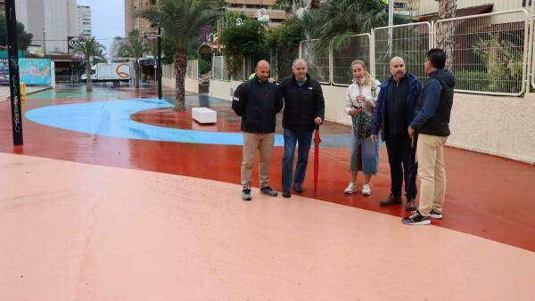 Benidorm aprovecha la menor afluencia turística para realizar actuaciones de mejora en zonas concurridas 