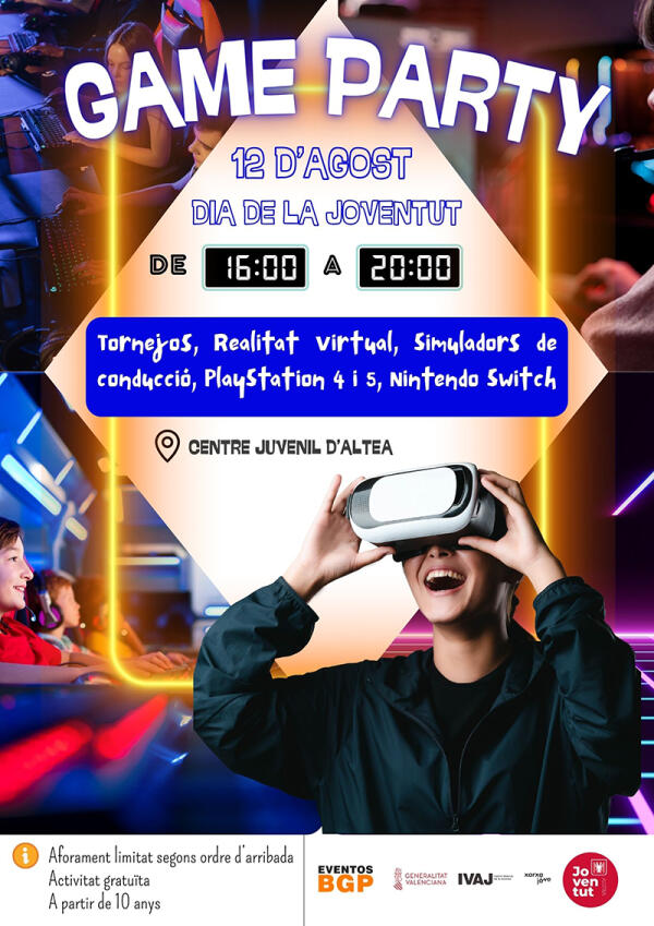 Altea celebra el Día Internacional de la Juventud con una Game Party 