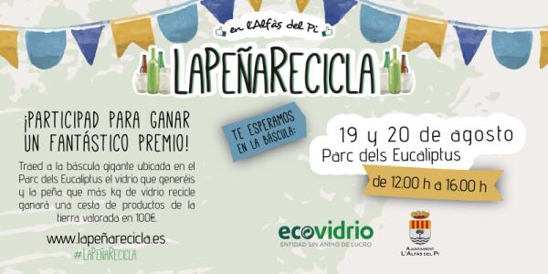 L’Alfàs acogerá en las Fiestas de l’Albir la campaña de Ecovidrio ‘La Peña Recicla’