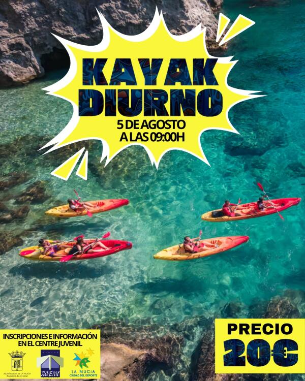 Juventud organiza una excursión kayak en cala Granadella