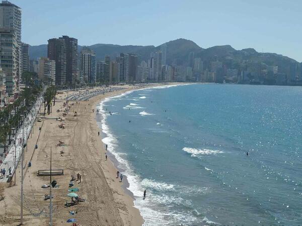 Las playas de Benidorm, abiertas. 