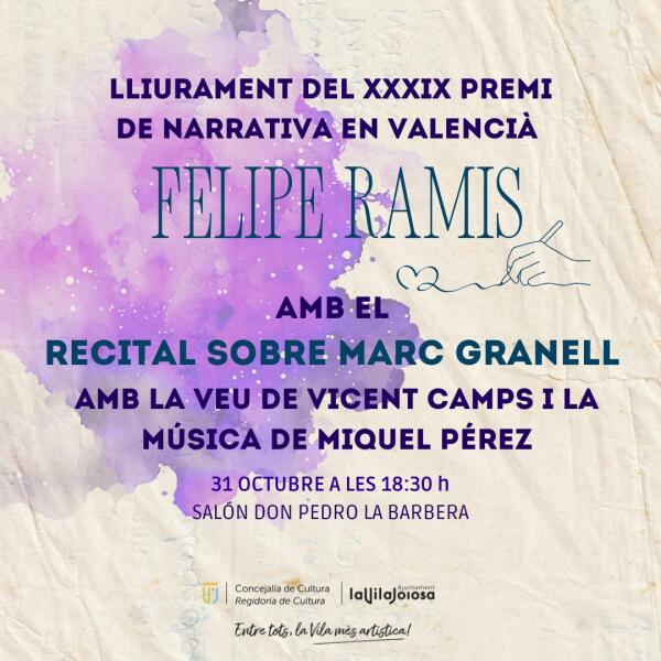 “Si llegim descalces”, de Esther Climent Gosp, gana el premio de narrativa en valenciano Felipe Ramis de Villajoyosa