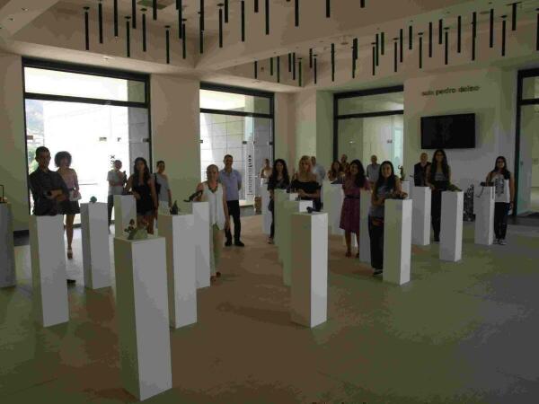 Alumnos de cursos superiores de Bellas Artes exponen sus esculturas en la Fundaci&oacute;n Frax