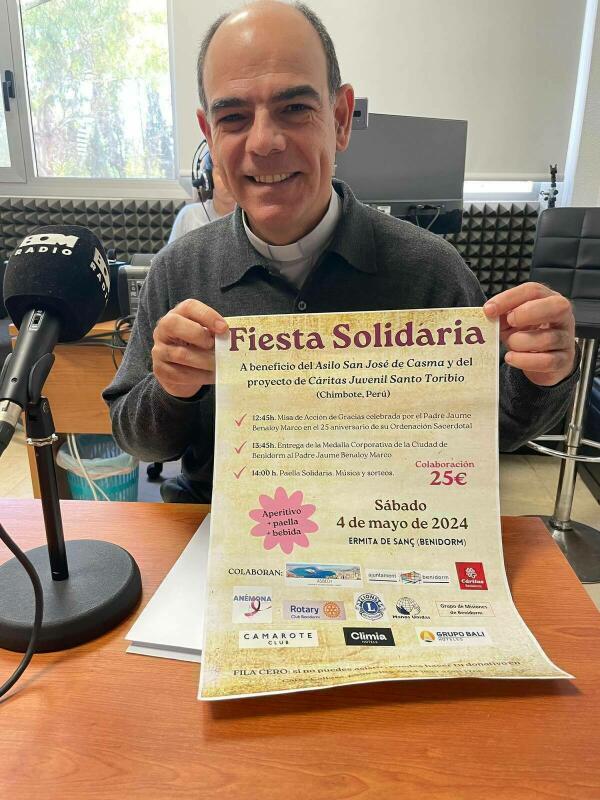 Jaume Benaloy, sacerdote: “Benidorm es una ciudad inmensamente solidaria y se fusiona con Chimbote (Perú)”