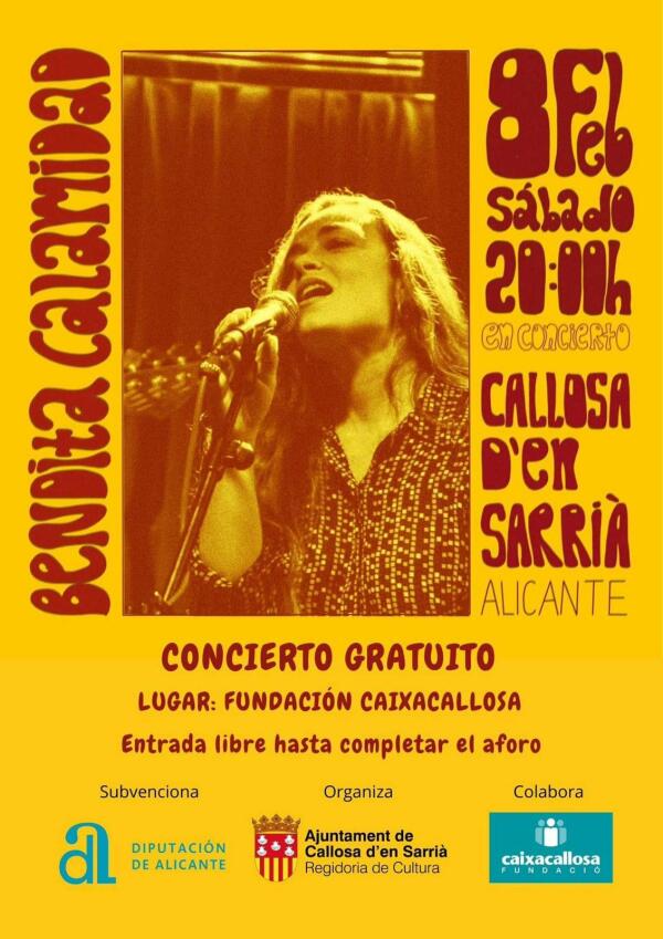 Bendita Calamidad presenta este sábado su primer disco en Callosa d’en Sarrià  