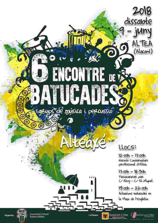 16 batucadas con m&aacute;s de 200 integrantes participaran en el VI Encuentro de Batucadas de Altea