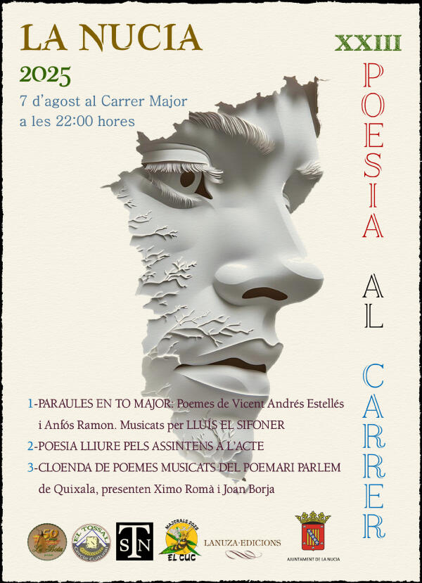 Lluís el Sifoner y de Quixala protagonizarán la “XXIII Poesia al Carrer”