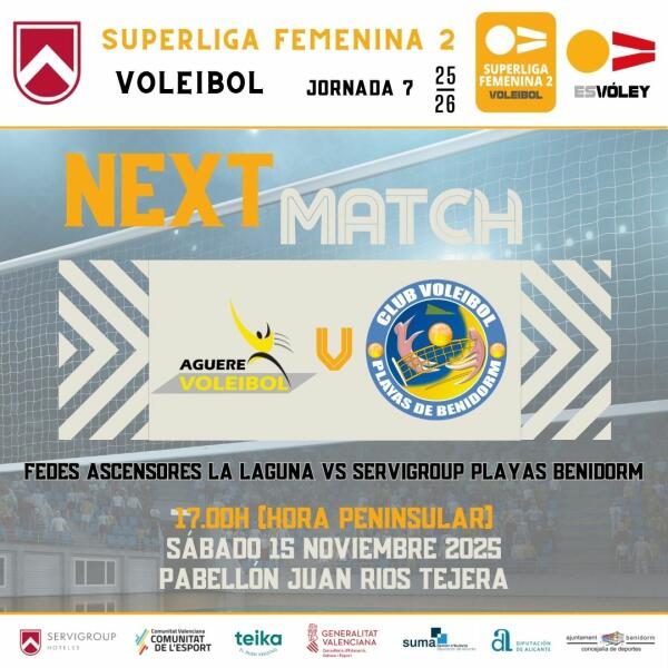 El Servigroup Playas de Benidorm visita La Laguna en busca del segundo puesto en un duelo directo por la zona alta