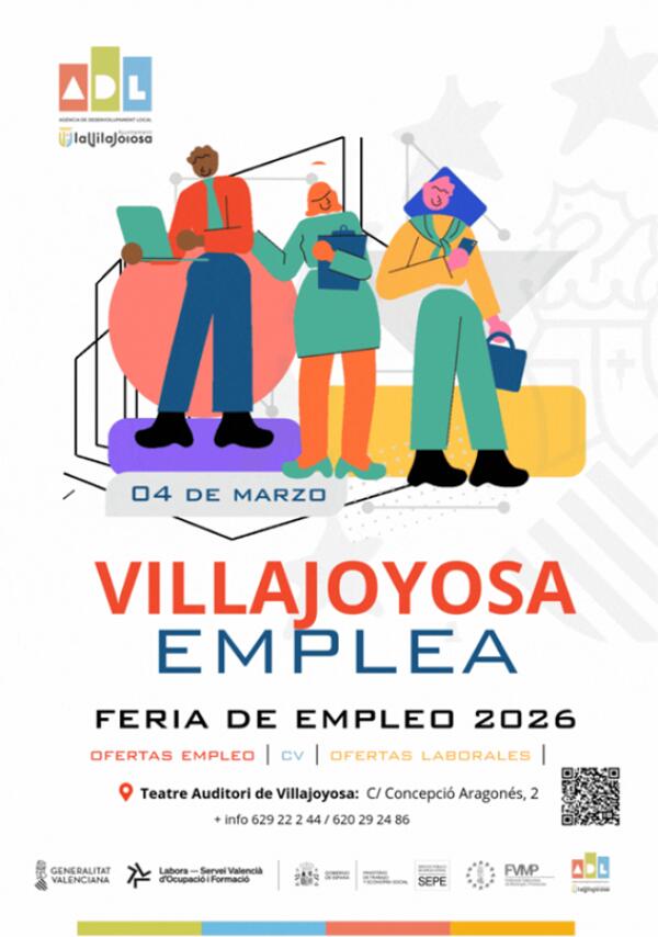 M&aacute;s de 30 empresas participan en la feria de empleo &ldquo;Villajoyosa Emplea 2026&rdquo;