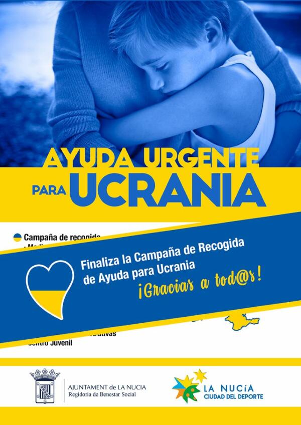 Finaliza la “Campaña de Recogida de Ayuda para Ucrania” 