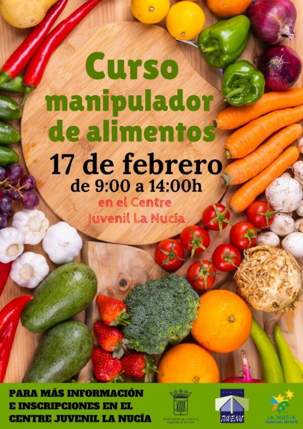 Abiertas las inscripciones para el Curso de “Manipulador de Alimentos” 