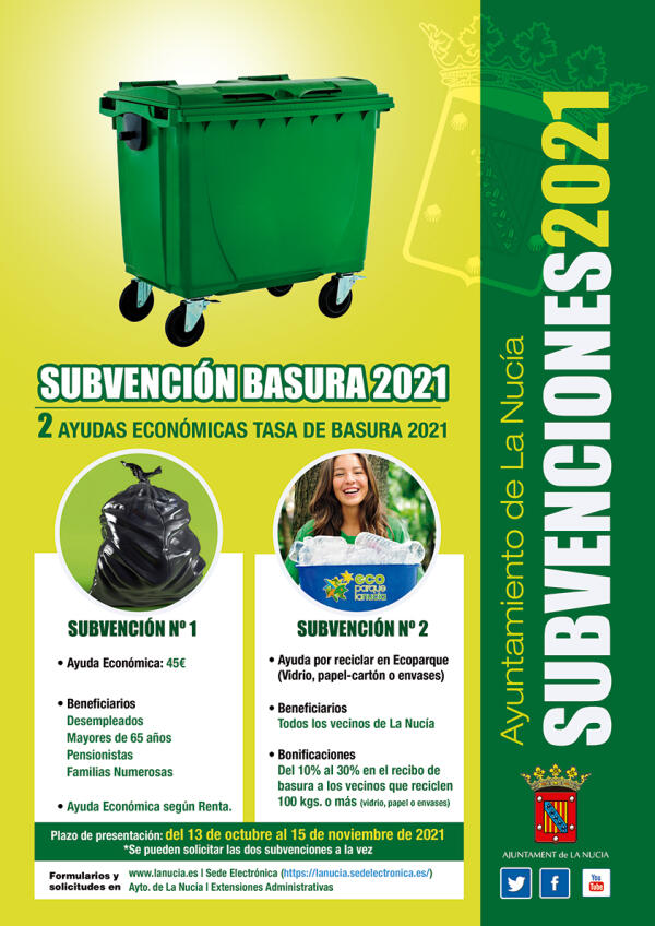 140 solicitudes presentadas ya para la Subvención de la Basura y Reciclaje