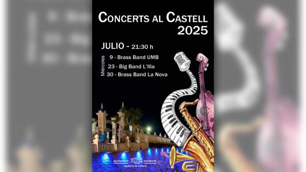Benidorm inicia este miércoles el ciclo ‘Concerts al Castell’ con tres fechas en el mes de julio 