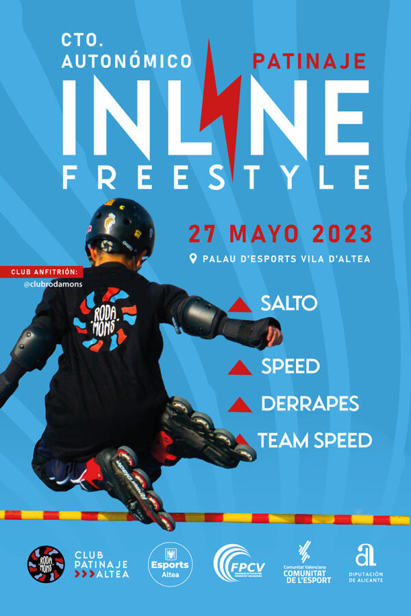 Altea albergarà una jornada del Campeonato Autonómico de Patinaje Inline Freestyle