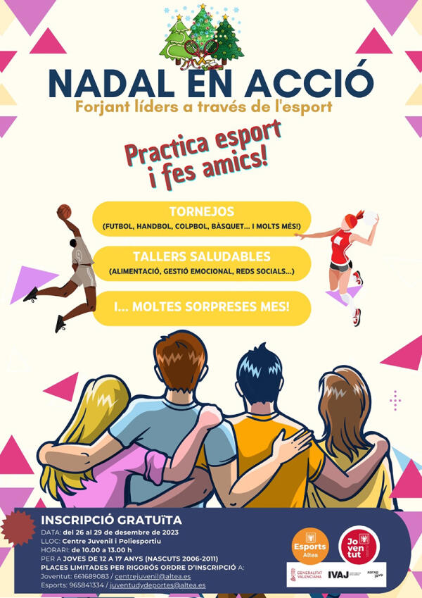 Deportes y Juventud organizan las jornadas “Navidad en Acción”