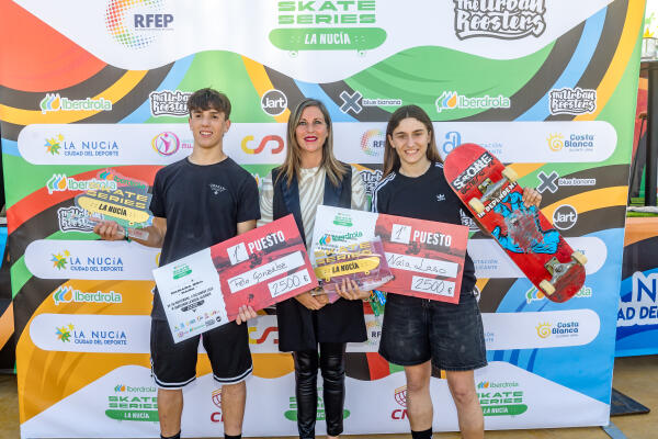 Naia Laso y Peio González ganan las Iberdrola Skate Series de La Nucía 