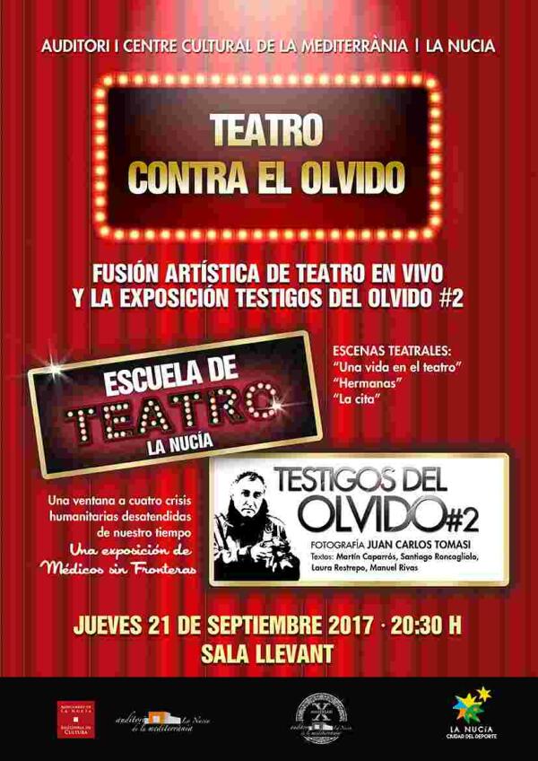 La Nuc&iacute;a &middot; &ldquo;Teatro contra el olvido&rdquo; fusionar&aacute; teatro en vivo y la exposici&oacute;n fotogr&aacute;fica Testigos del Olvido #2