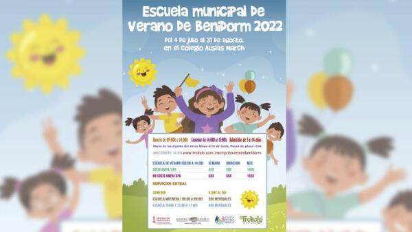 Abierta la matrícula para la ‘Escuela Municipal de Verano’, que se desarrollará en el CEIP Ausiàs March