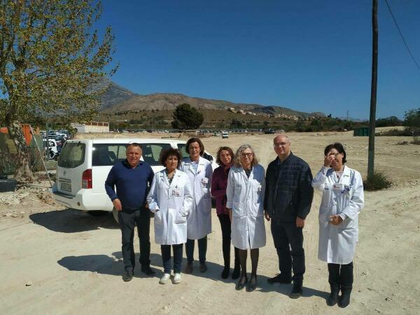 Visita a las obras de ampliación del aparcamiento del Hospital Marina Baixa 