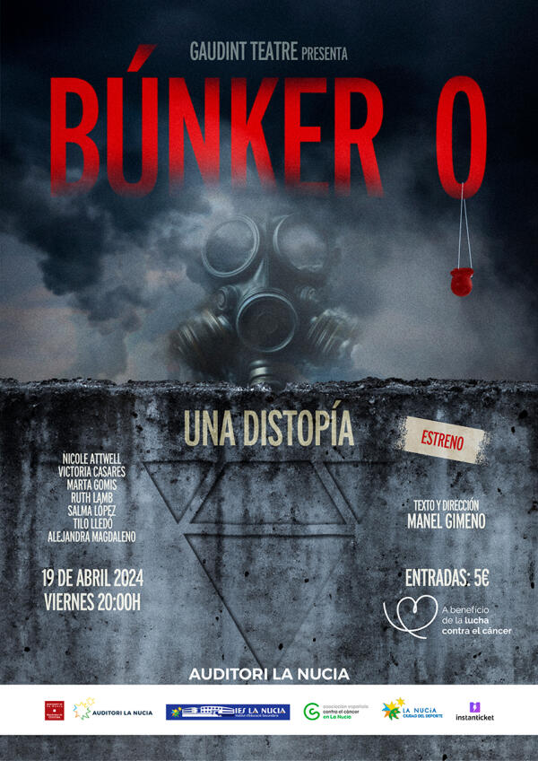 Estreno solidario de “Bunker 0” de Gaudint Teatre este viernes 