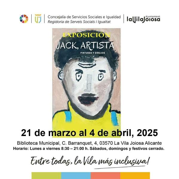 La exposición “Jack, artista” obra de un joven con síndrome de down, se inaugura en Villajoyosa 