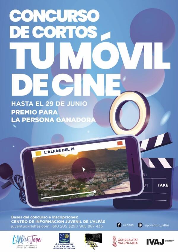 Este jueves finaliza el plazo para participar en el concurso ‘Tu móvil de Cine’ 