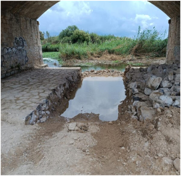 Se ejecuta la rampa para peces del proyecto de Restauración Ecológica y Mejora de la Capacidad de Laminación del Río Algar  