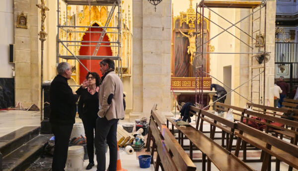 Las obras de restauraci&oacute;n de las capillas de Nuestra Se&ntilde;ora de la Caridad y de las &Aacute;nimas finalizar&aacute;n para Semana Santa 