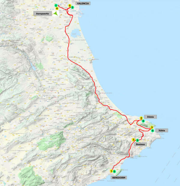 Así queda el nuevo itinerario del bus entre las Marinas y València 