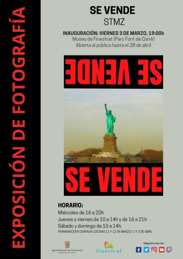 LA AGENDA CULTURAL DE MARZO COMIENZA ESTE VIERNES CON LA INAUGURACIÓN DE LA EXPOSICIÓN “SE VENDE” EN EL MUSEU DE FINESTRAT 