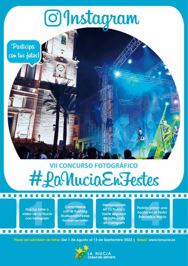 El concurso de Instagram  #LaNuciaEnFestes finaliza el 13 septiembre