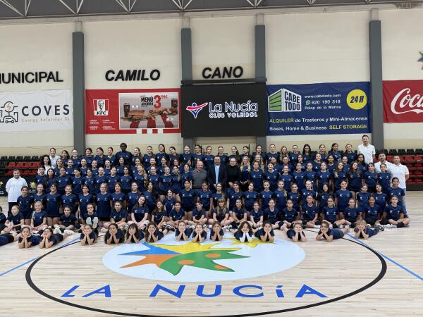 El Club Voleibol La Nucía bate récords con 174 jugadoras y 12 equipos