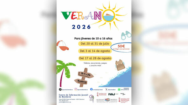 Juventud organiza el &lsquo;Programa Verano 2026&rsquo; dirigido a menores de 10 a 16 a&ntilde;os  