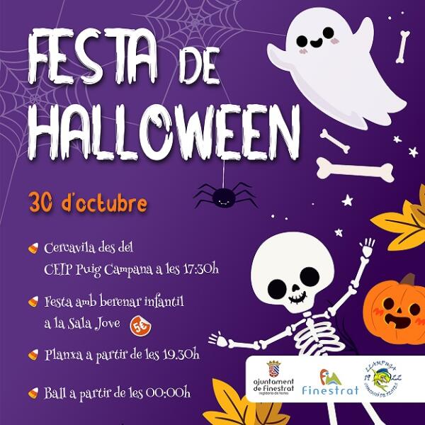 FINESTRAT SE PREPARA PARA TEMBLAR CON LA FIESTA DE HALLOWEEN DE LA “LLAMPUGA COMISSIÓ DE FESTES 2022”