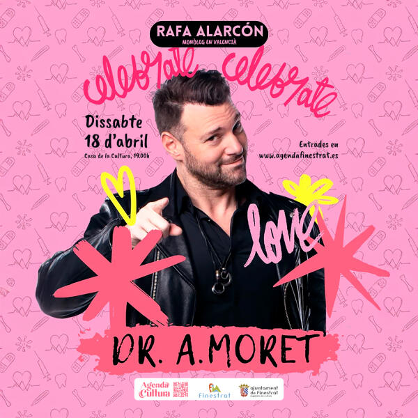 Vesprada de riures a la Casa de Cultura de Finestrat amb el mon&ograve;leg en valenci&agrave; Dr. A Moret de Rafa Alarc&oacute;n