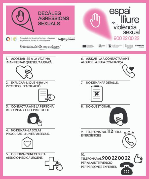 Villajoyosa se adhiere al protocolo de actuación contra la violencia sexual en espacios de ocio de la Comunitat Valenciana