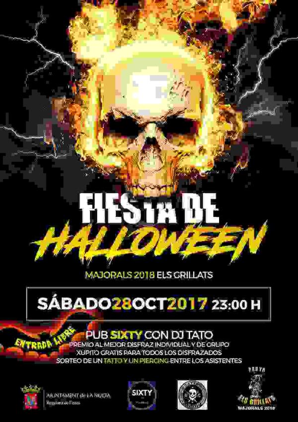 Fiesta de Halloween dels Majorals 2018 ma&ntilde;ana por la noche