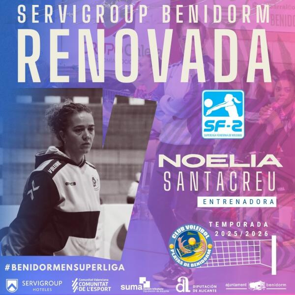Noelia Santacreu seguirá al frente del equipo femenino del Servigroup Benidorm en Superliga 2