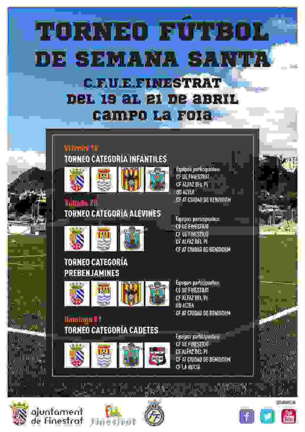Más de 200 jugadores de toda la Comarca participan en el 4º torneo de fútbol de Semana Santa en Finestrat