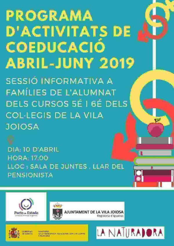 La Concejalía de Igualdad pone en marcha dos proyectos coeducativos en todos los colegios de la Vila Joiosa 